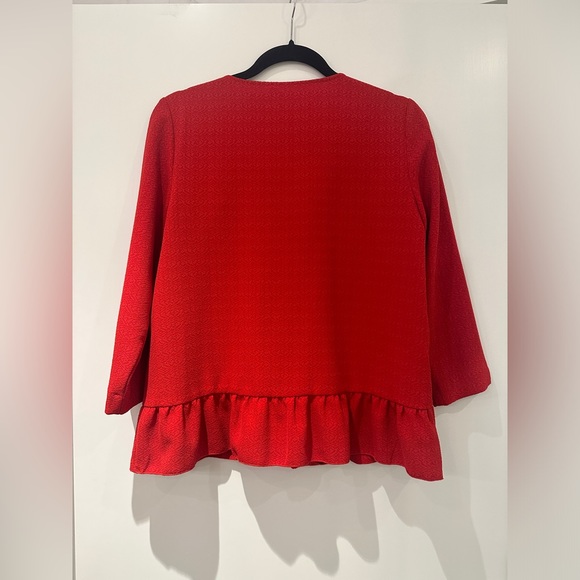 Sezane Jerry Blouse Rouge 38 - Picture 4 of 8